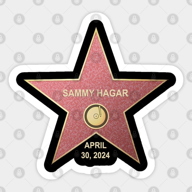 Sammy Hagar's Hollywood Star - 4/30/2024 Sticker by RetroZest